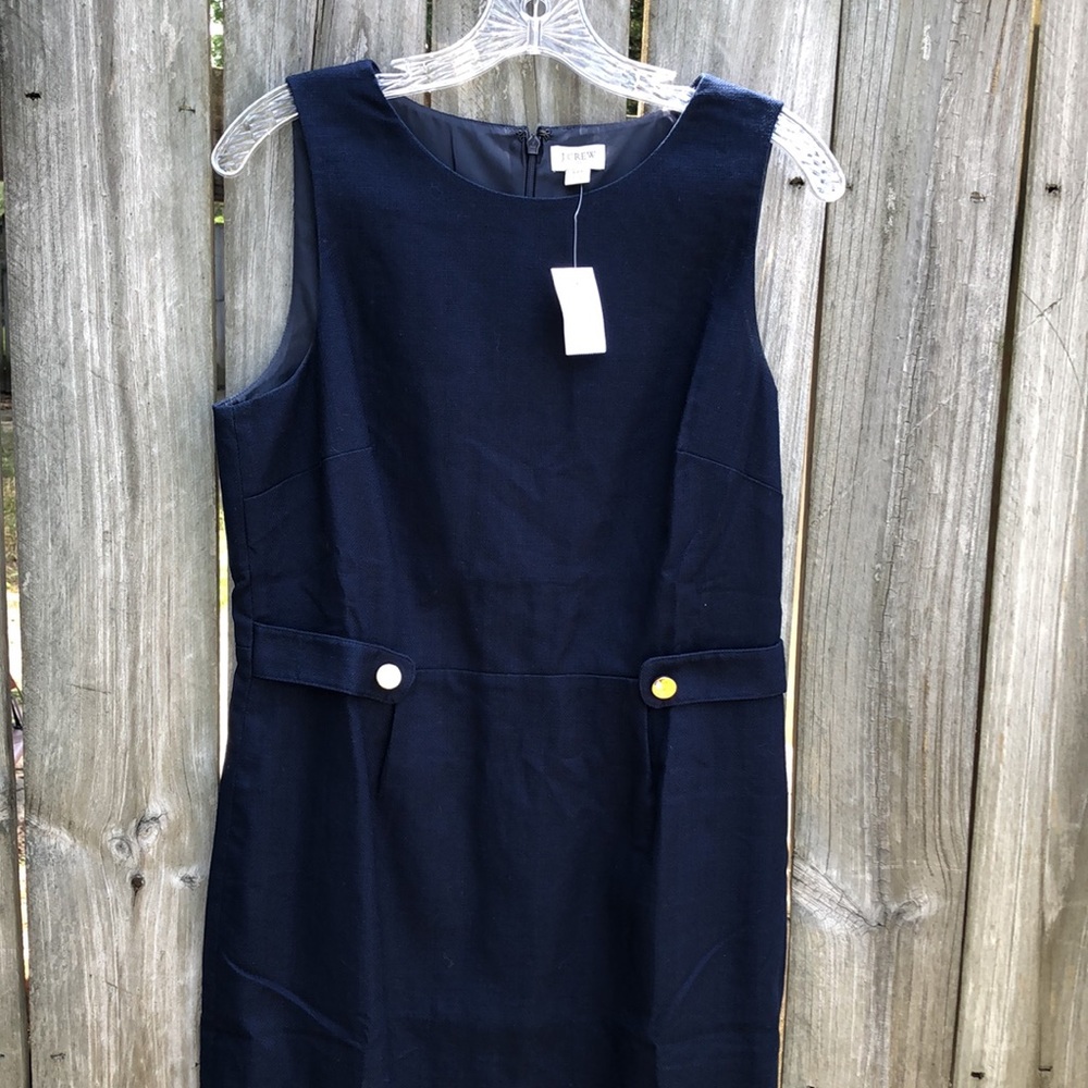J. Crew Factory Sheath Dress with Waist Tabs - Picture 12 of 16